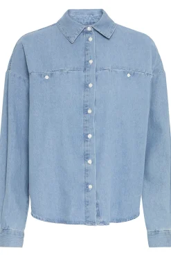 Ichi Hemden>IHARCHER Jeanshemd Lightbluewashed