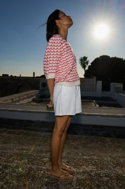 Ichi Strickwaren>IHARDINA Strickjacke Geranium