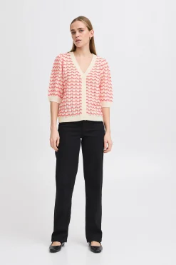 Ichi Strickwaren>IHARDINA Strickjacke Geranium