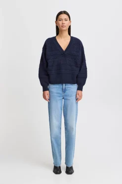 Ichi Strickwaren>IHASTRA Pullover TotalEclipseSolid