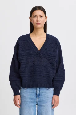 Ichi Strickwaren>IHASTRA Pullover TotalEclipseSolid