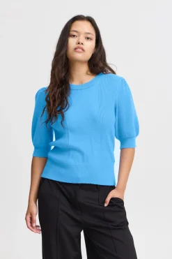 Ichi Strickwaren>IHBOSTON Pullover AzureBlue