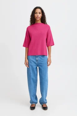 Ichi Strickwaren>IHBOSTON Strickpullover PinkYarrow