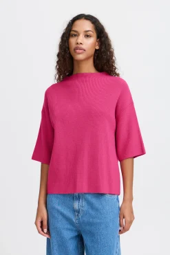 Ichi Strickwaren>IHBOSTON Strickpullover PinkYarrow