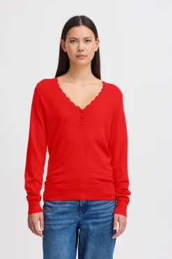 Ichi Strickwaren>IHDIANE Pullover Orange.com