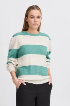 Ichi Strickwaren>IHDUSTY Strickpullover BerylGreen