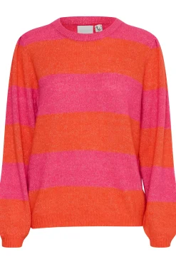 Ichi Strickwaren>IHDUSTY Strickpullover PinkYarrow