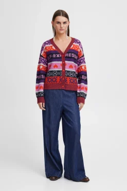 Ichi Strickwaren>IHEDEN Cardigan Multicolor