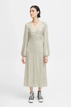 Ichi Kleider>IHFAUCI Kleid FrostedAlmond