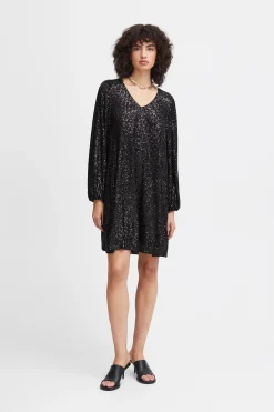 Ichi Kleider>IHFAUCI Kleid Black