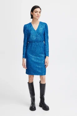 Ichi Kleider>IHFAUCI Kleid LapisBlue