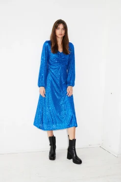 Ichi Kleider>IHFAUCI Kleid LapisBlue