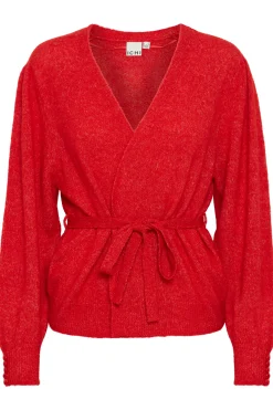 Ichi Strickwaren>IHKAMARA Cardigan RacingRed