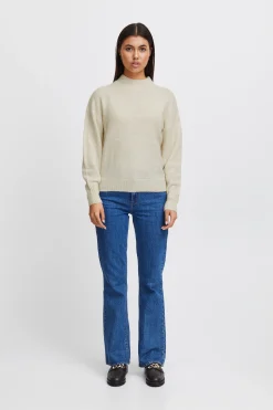 Ichi Basics | Strickwaren>IHKAMARA Pullover CloudDancer