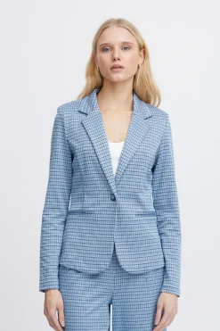 Ichi Blazers>IHKATE Blazer DellaRobbiaBlue