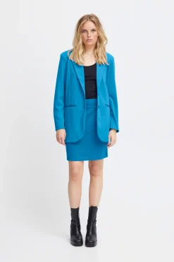 Ichi Blazers>IHKATE Blazer IndigoBunting