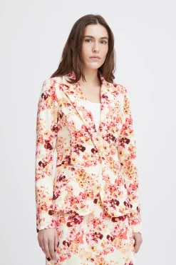 Ichi Blazers>IHKATE Blazer CalypsoCoralFloweraop