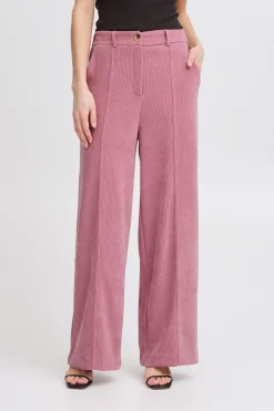 Ichi Hosen>IHKATE CORDUROY WIDE Hose HeatherRose
