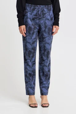 Ichi Hosen>IHKATE Hose DarkNavyFloweraop