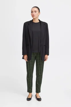 Ichi Hosen>IHKATE Hose ParrotGreenHoundstooth