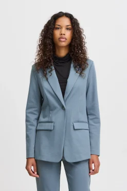 Ichi Blazers>IHKATE LONG Blazer BlueMirage