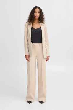 Ichi Basics | Blazers>IHKATE LONG Blazer Doeskin