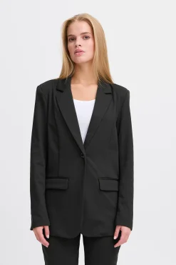 Ichi Basics | Blazers>IHKATE LONG Blazer Black