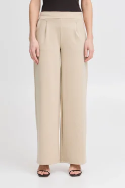 Ichi Basics | Hosen>IHKATE LONG WIDE Hose Doeskin