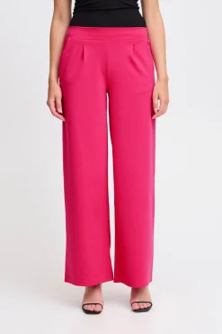 Ichi Hosen>IHKATE LONG WIDE Hose PinkYarrow