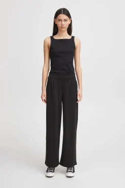 Ichi Basics | Hosen>IHKATE LONG WIDE Hose Black