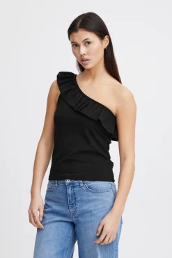 Ichi T-shirts>IHKATINE Top Black