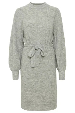 Ichi Kleider>IHLAMORA Kleid Greymelange