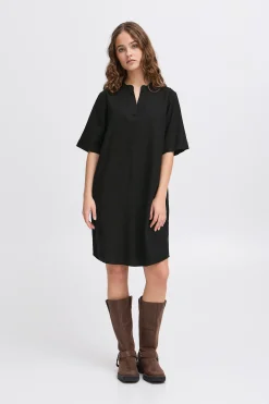 Ichi Kleider>IHLINO Kleid Black