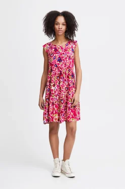 Ichi Kleider>IHMARRAKECH Kleid LovePotionFlowerAop