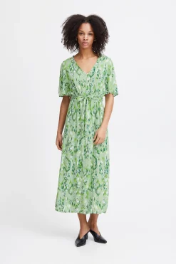 Ichi Kleider>IHMARRAKECH Kleid SprucestoneIkatAop