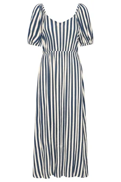 Ichi Kleider>IHMARRAKECH Kleid TotalEclipseDottedStripeAo