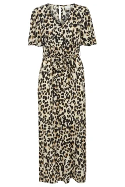 Ichi Kleider>IHMARRAKECH Kleid TanninLeoAop