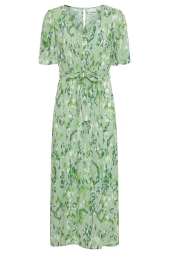 Ichi Kleider>IHMARRAKECH Kleid SprucestoneIkatAop