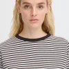 Ichi T-shirts>IHMIRA Langarm-Shirt GreyMelangew.black