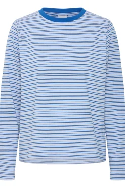 Ichi T-shirts>IHMIRA Langarm-Shirt ZenBluew.TurkishSea