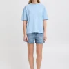 Ichi T-shirts>IHNABINO T-shirt DellaRobbiaBlue