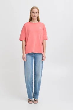 Ichi T-shirts>IHNABINO T-shirt Geranium