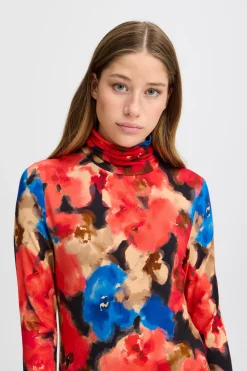 Ichi T-shirts>IHNAVA T-shirt MultiFloweraop