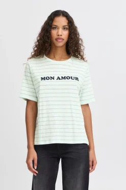 Ichi T-shirts>IHNOVA T-shirt BerylGreen