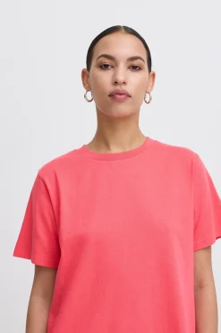 Ichi T-shirts>IHPALMER T-shirt Geranium