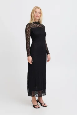 Ichi Kleider>IHPERLA Kleid Black