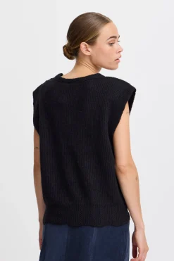 Ichi Strickwaren>IHPOVOKE Pullunder Black