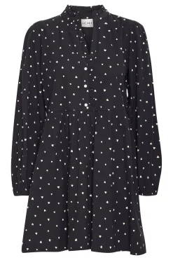 Ichi Kleider>IHQWISSA Kleid BlackHeartaop