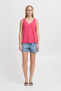 Ichi T-shirts>IHREBEL Top BrightRose