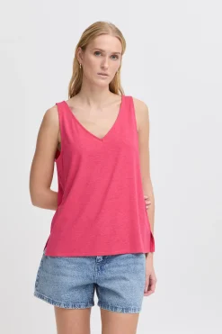 Ichi T-shirts>IHREBEL Top BrightRose